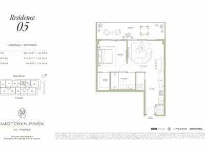 Midtown Park Residences Floorplan Residence