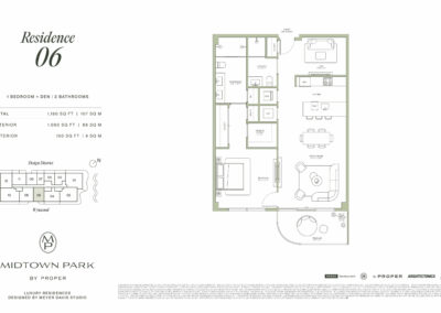 Midtown Park Residences Floorplan Residence