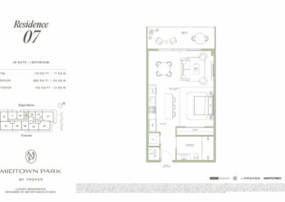 Midtown Park Residences Floorplan Residence