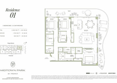 Midtown Park Residences Floorplan Residence 01