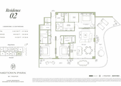 Midtown Park Residences Floorplan Residence